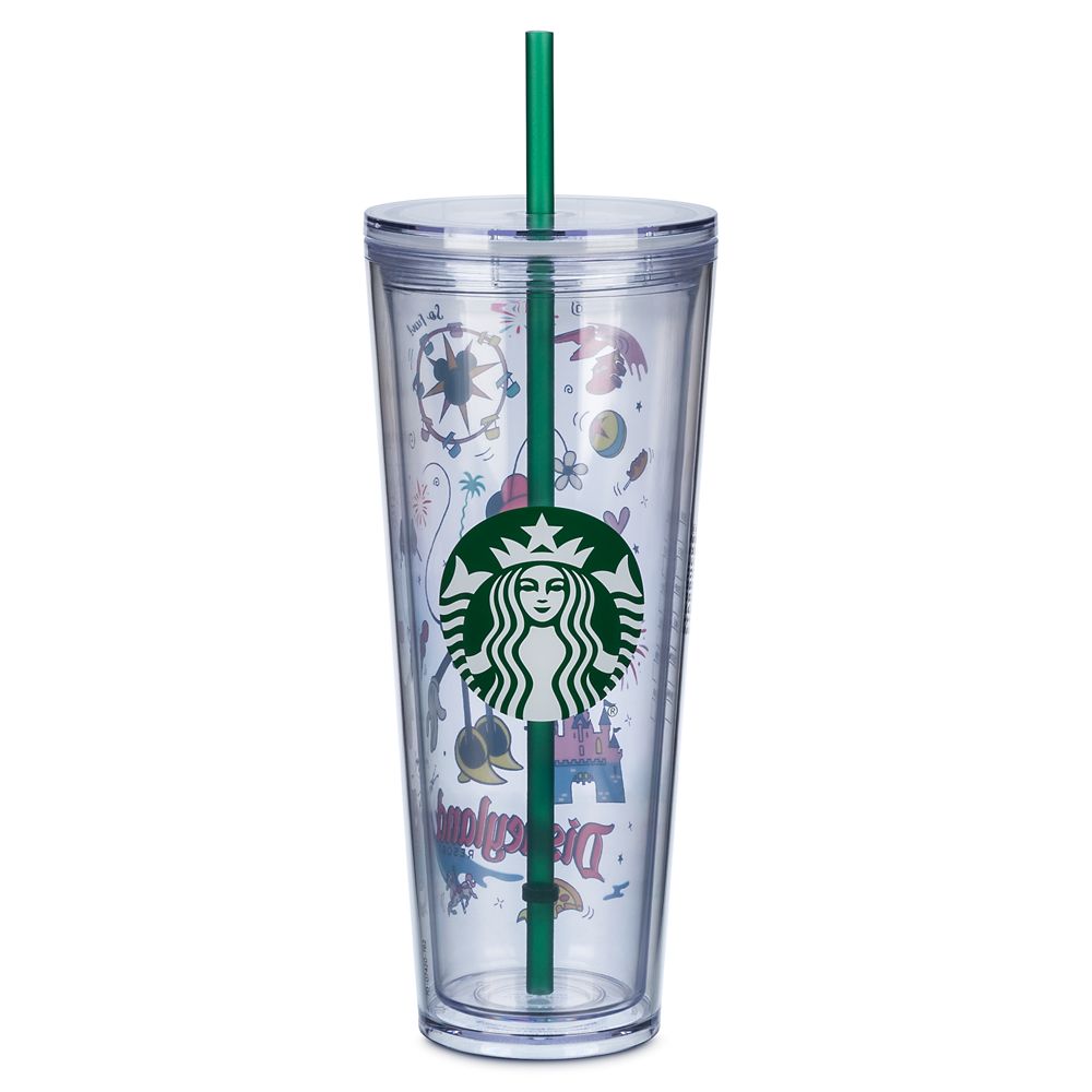 Minnie Mouse Disneyland Starbucks Tumbler with Straw