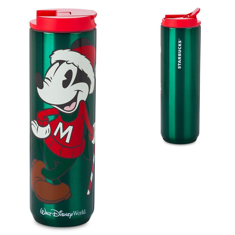 Mickey Mouse Holiday Starbucks Stainless Steel Water Bottle – Walt Disney World