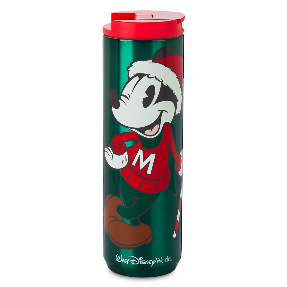Mickey Mouse Walt Disney World Stainless Steel Christmas Travel Tumbler