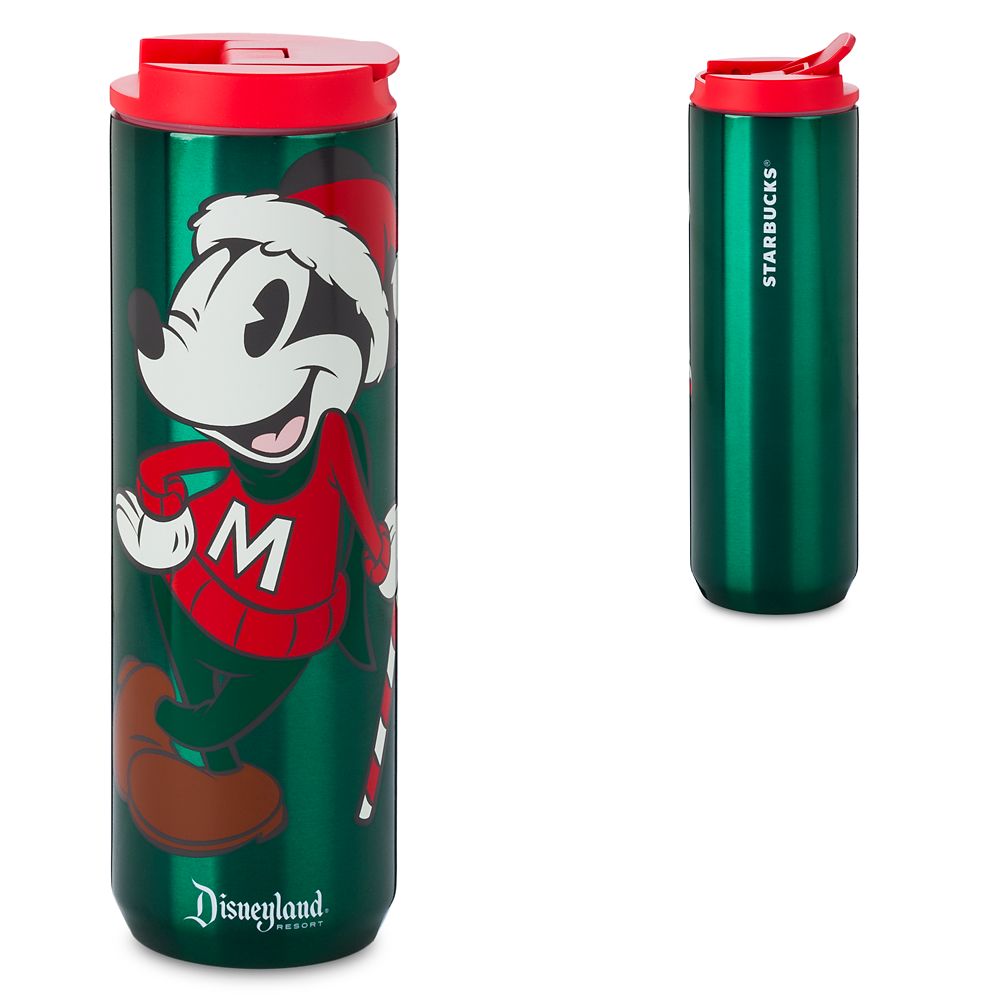 Mickey Mouse Holiday Starbucks Stainless Steel Water Bottle – Disneyland released today