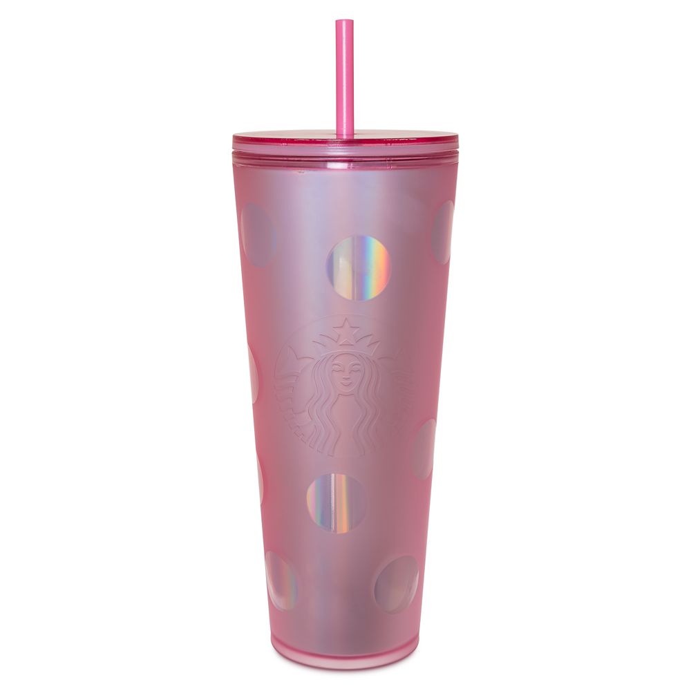 Walt Disney World Pink Starbucks Tumbler with Straw