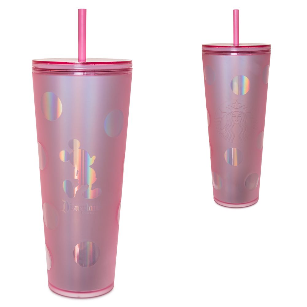 Pink & Silver Shimmering Disneyland Resort Starbucks Tumbler Now Available  - Disneyland News Today