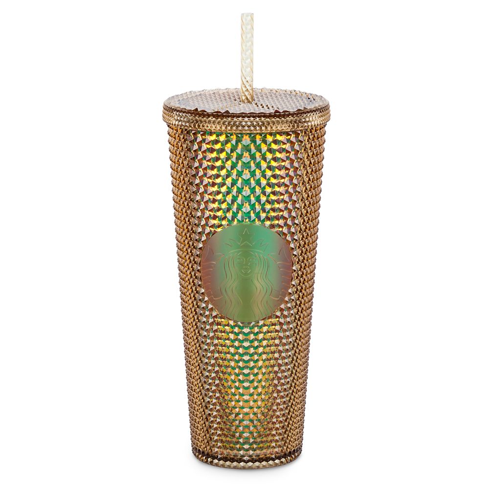 Disneyland Geometric Starbucks Tumbler with Straw – Gold