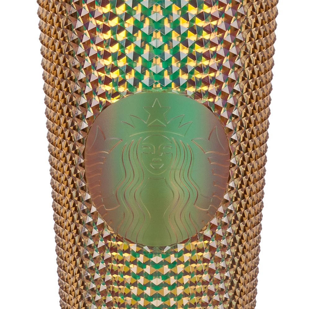 Walt Disney World 50th Anniversary Geometric Starbucks Tumbler with Straw – Gold