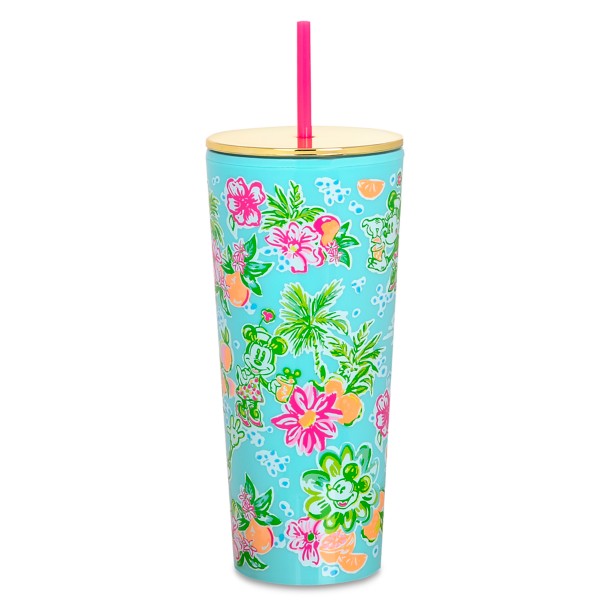 Mickey and Minnie Mouse Tumbler with Straw by Lilly Pulitzer