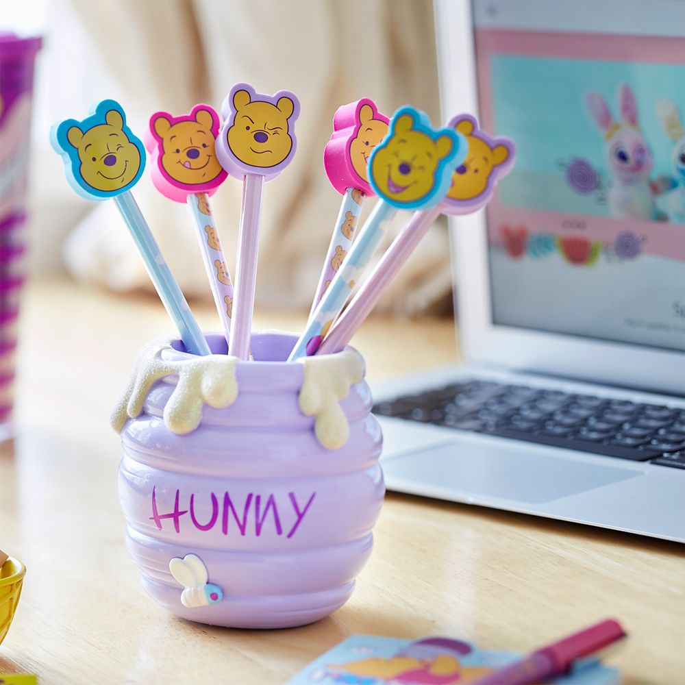 Winnie the Pooh Pencil and Pencil Holder Set – Oh My Disney