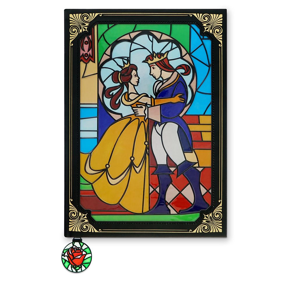 Beauty and the Beast Stained Glass Window Replica Journal | Disney Store