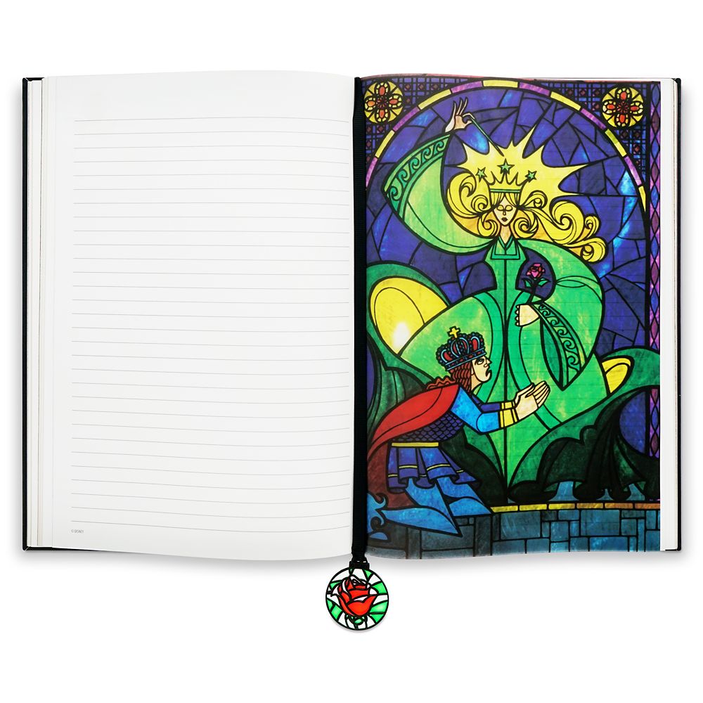 Beauty and the Beast Stained Glass Window Replica Journal | shopDisney