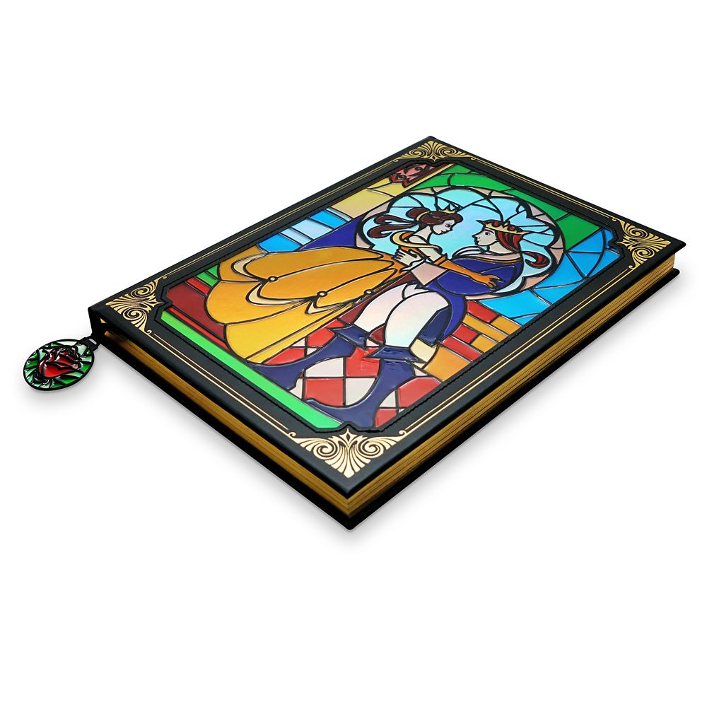 Beauty and the Beast Stained Glass Window Replica Journal | shopDisney