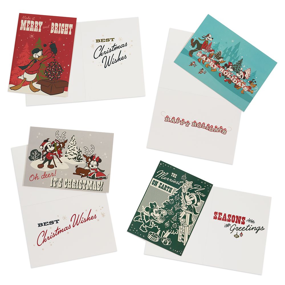 Mickey and Friends Christmas Greeting Card Set