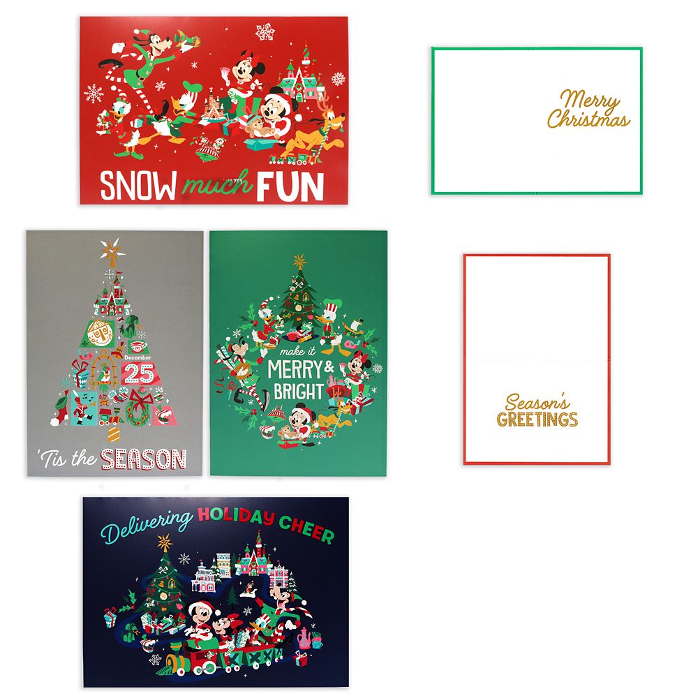 Mickey Mouse and Friends Holiday Greeting Cards