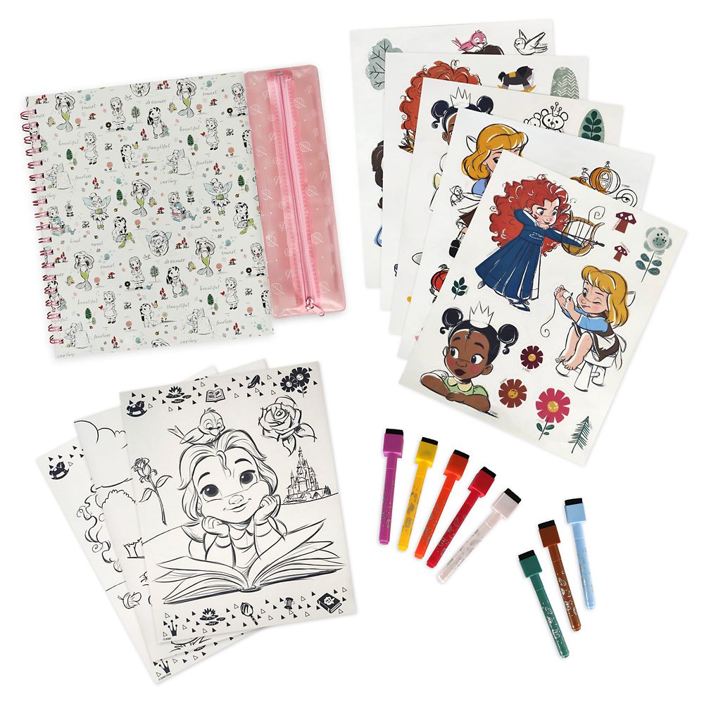 Disney Animators’ Collection Storybook Coloring and Activity Set is available online for purchase