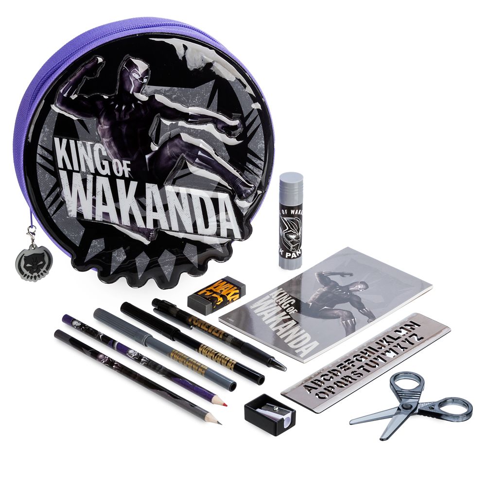 Black Panther Zip-Up Stationery Kit