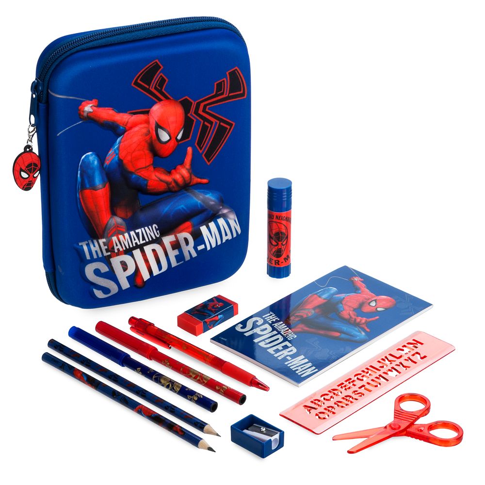 Disney Marvel Spiderman Zip-Up Stationery Kit Pencil Case brand new 