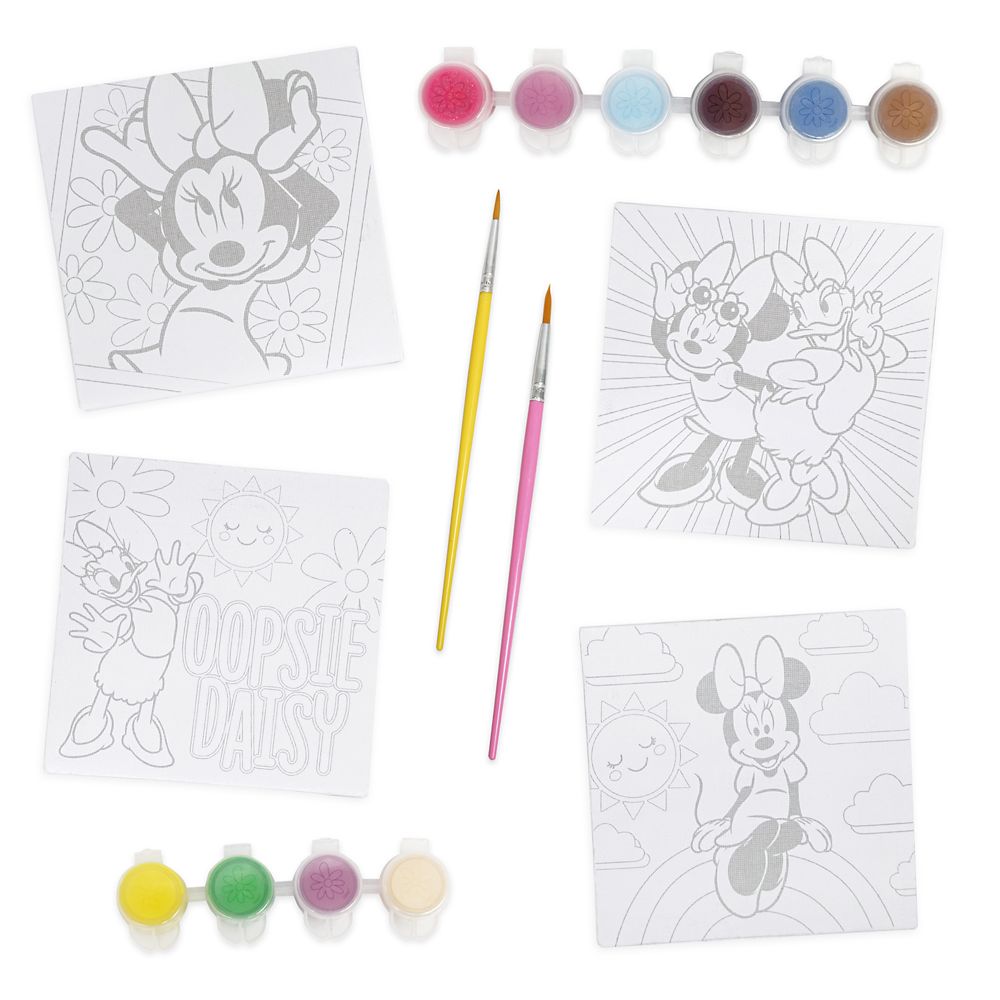Minnie Mouse Canvas Paint Set