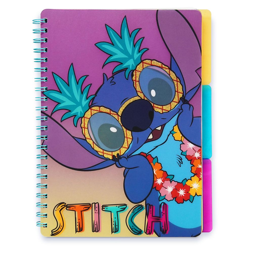 Stitch Spiral Bound Sectioned Notebook – Lilo & Stitch available online