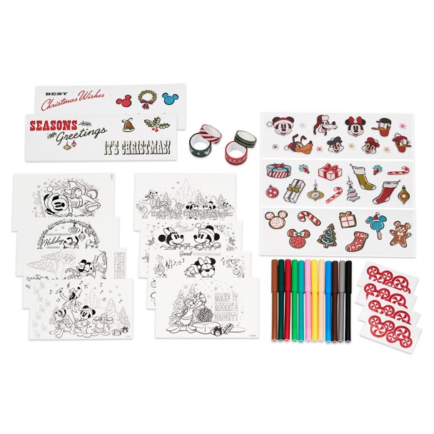 Mickey Mouse and Friends Christmas Stationery Kit