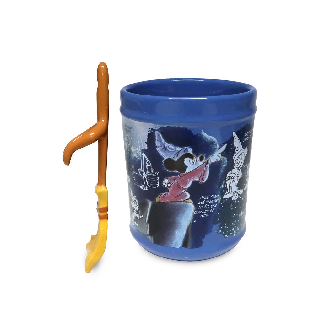 Sorcerer Mickey Mouse Mug with Spoon – Fantasia 80th Anniversary