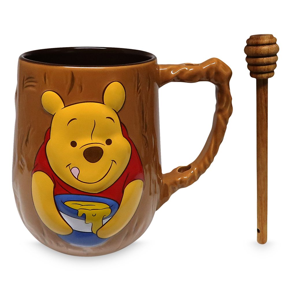 Winnie the Pooh Mug and Honey Dipper Set