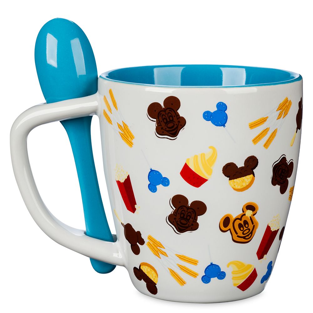 Mickey Mouse ''I'm Just Here For The Snacks'' Mug with Spoon