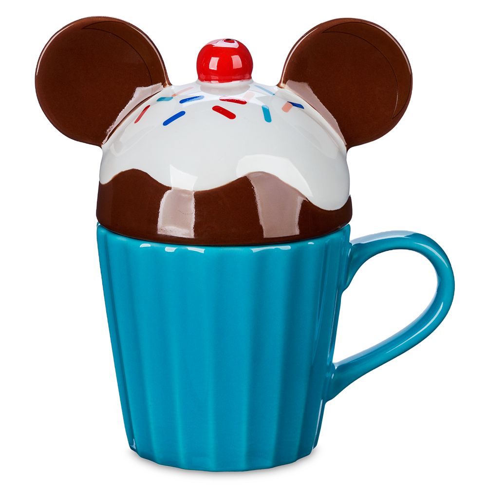 Mickey Mouse Cupcake Mug with Lid