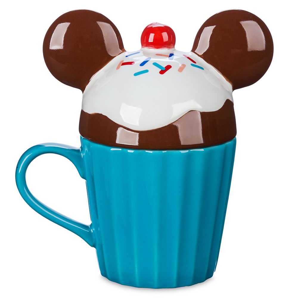 Mickey Mouse Cupcake Mug with Lid