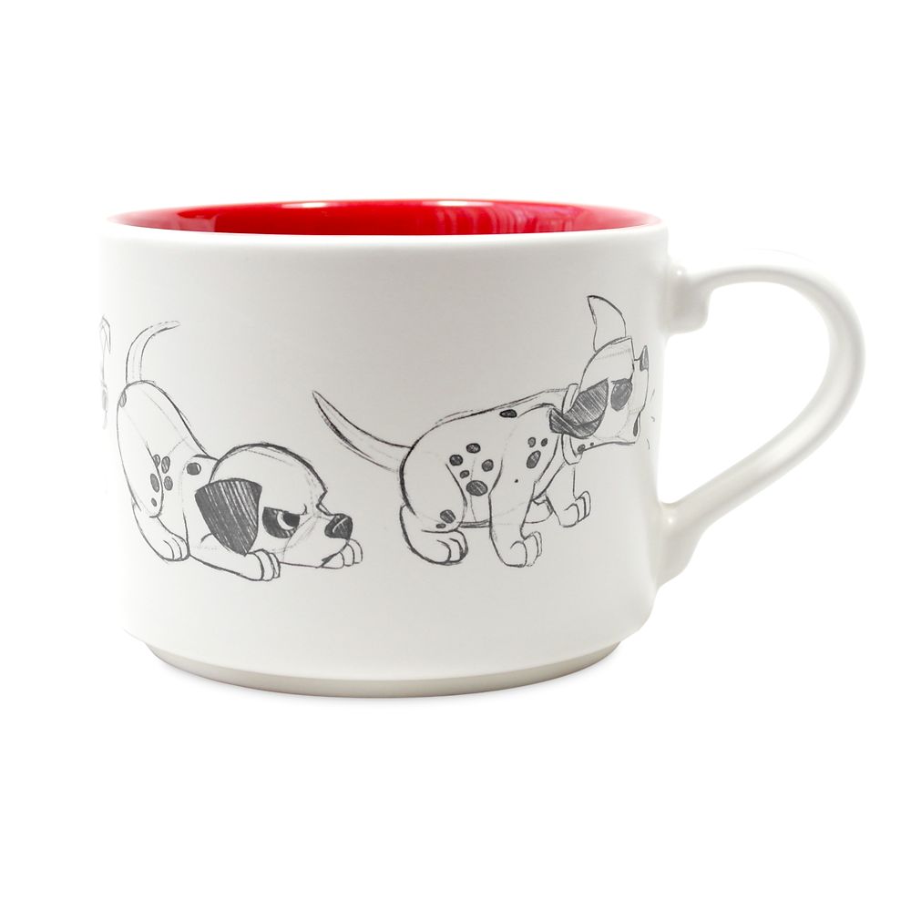 2 x  Disney 101 Dalmations Textured Ceramic Mug Tea Coffee Cup Patch Lucky Spots 