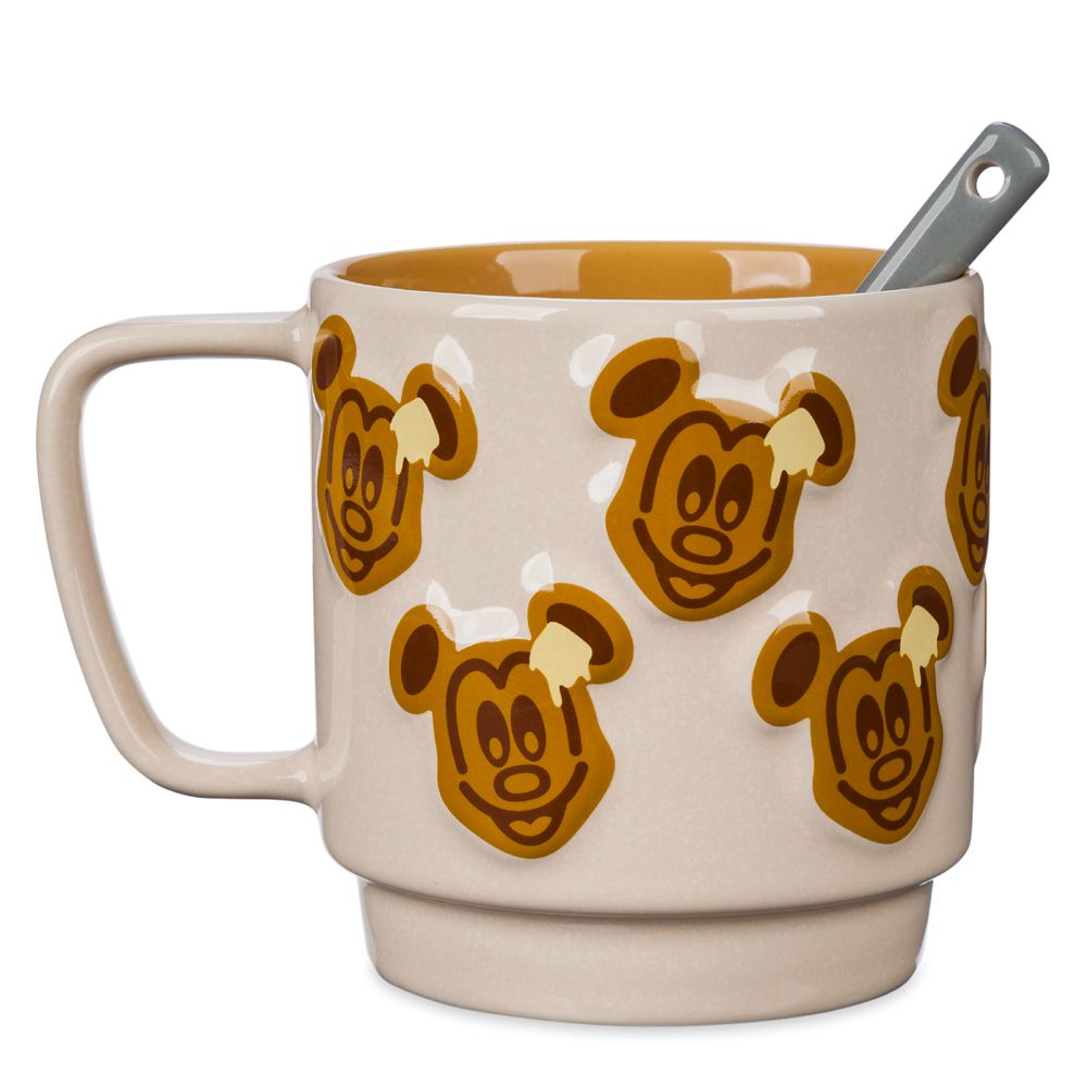 Mickey Mouse Waffle Mug and Spoon Set