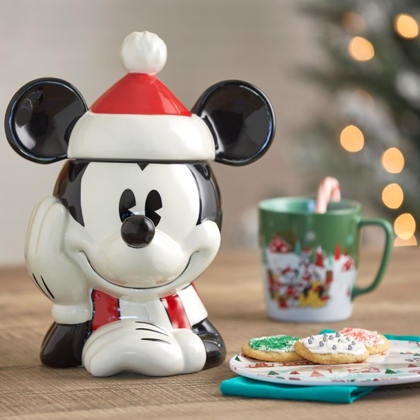 Disney Decorations Mickey Mouse Ghost Cookie and Candy Jar | Cute Ceramic  Housewarming Gifts For Men And Women And Kids | Official Diseny Licensee |  1