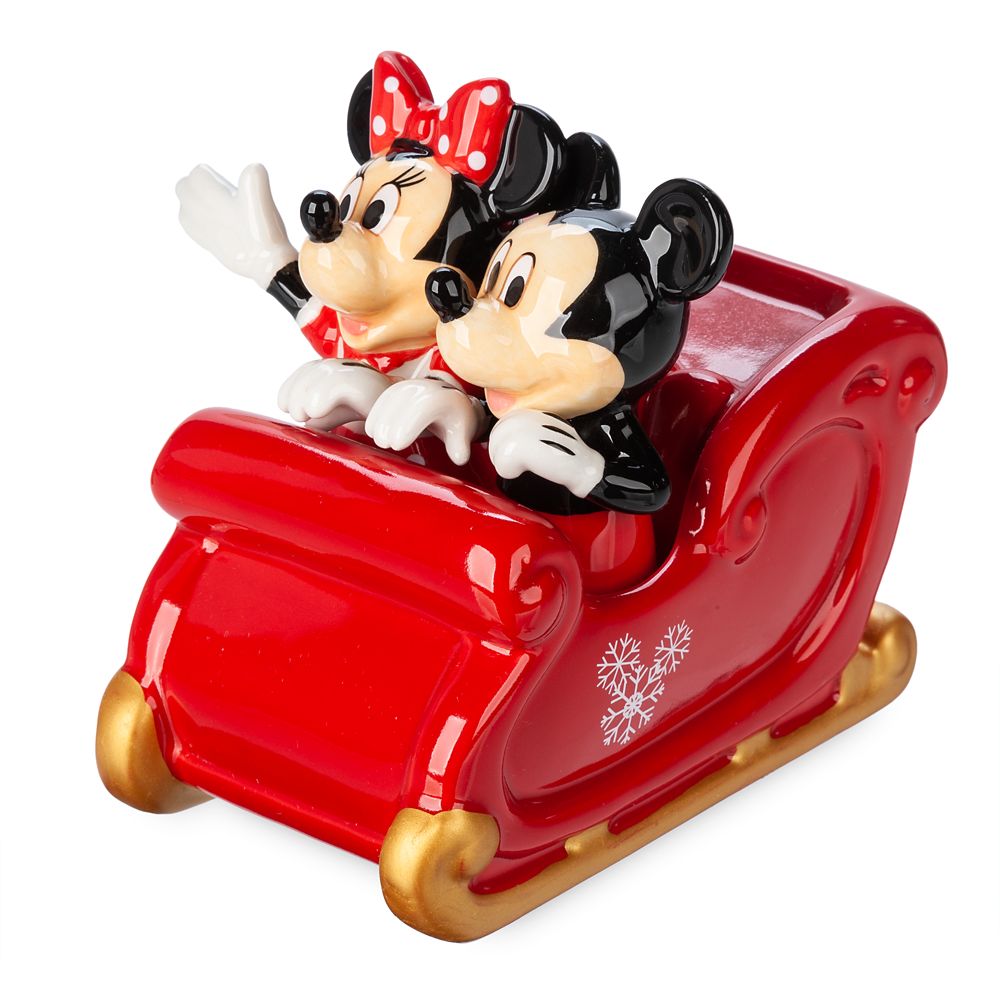 Mickey and Minnie Mouse Holiday Salt and Pepper Shaker Set