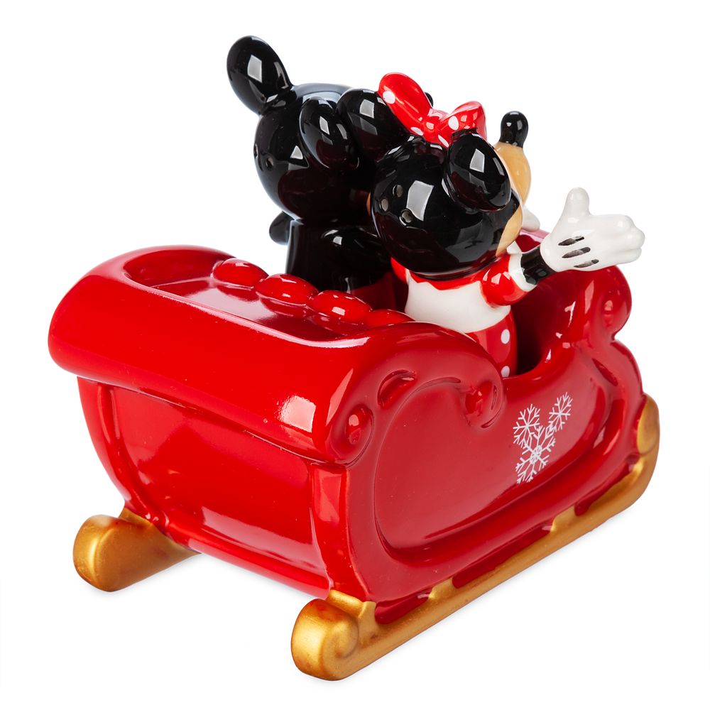 Mickey and Minnie Mouse Holiday Salt and Pepper Shaker Set