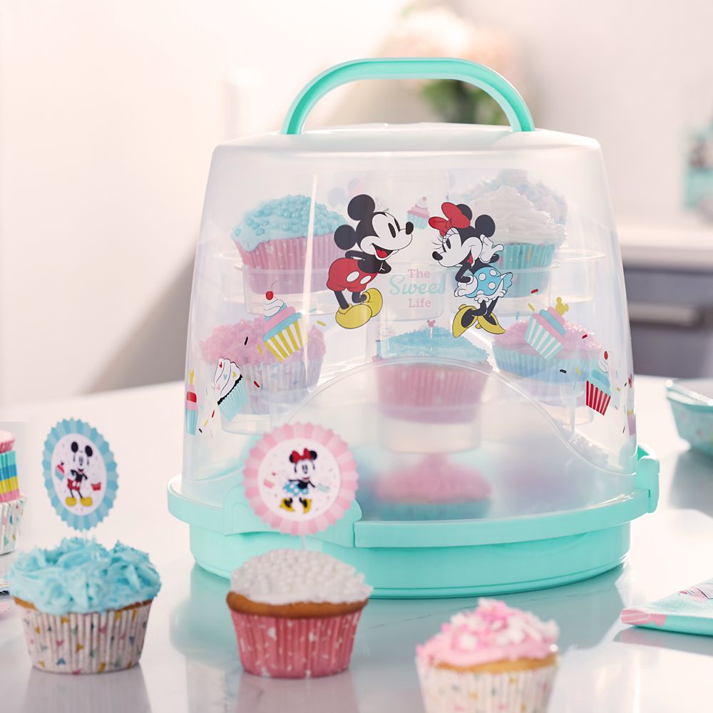 Mickey and Minnie Mouse Cupcake Stand and Caddy – Disney Eats