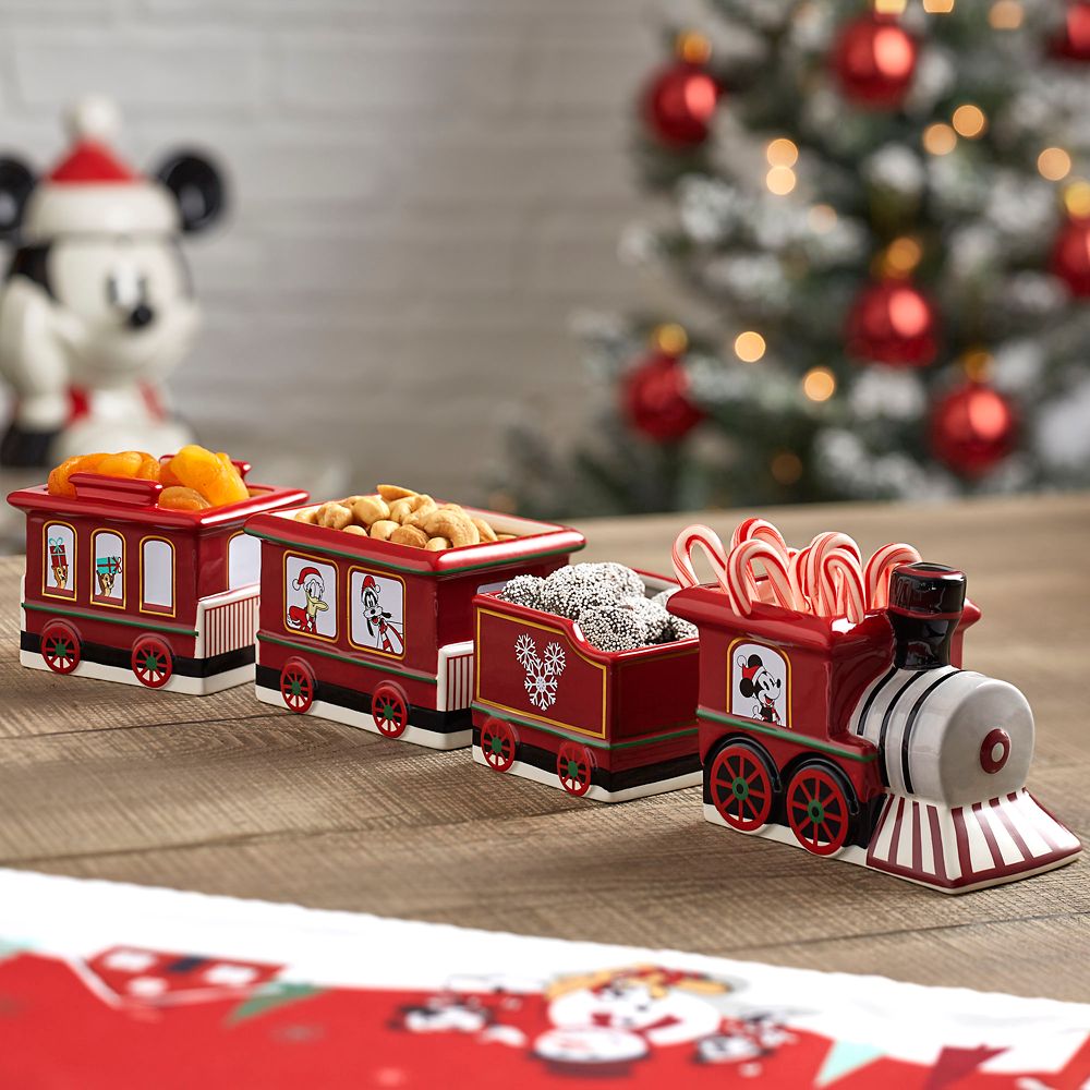 ceramic christmas train set