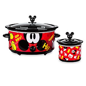 Mickey Mouse Slow Cooker and Dipper Set - Disney Eats