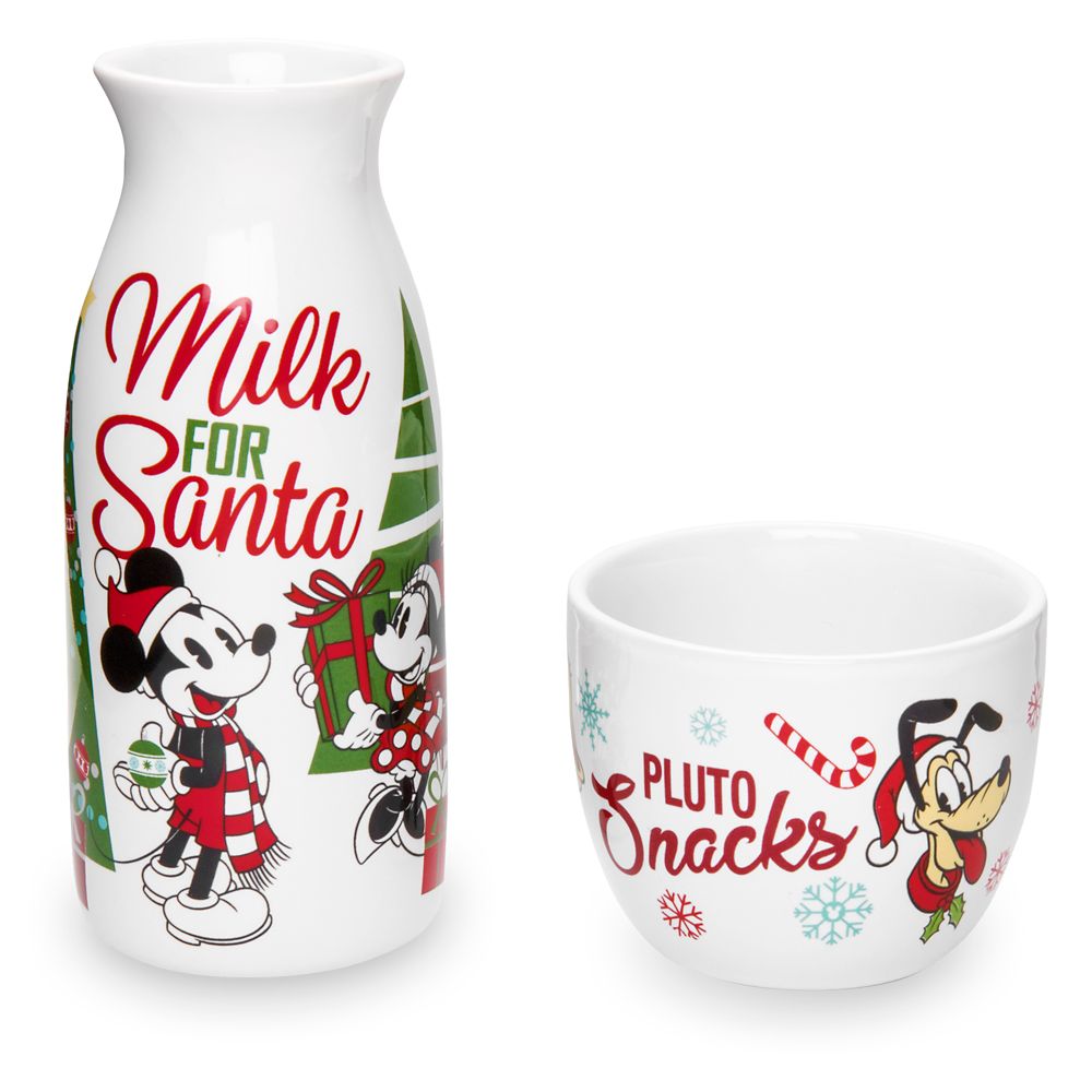 Mickey Mouse and Friends Holiday Milk and Cookies Set