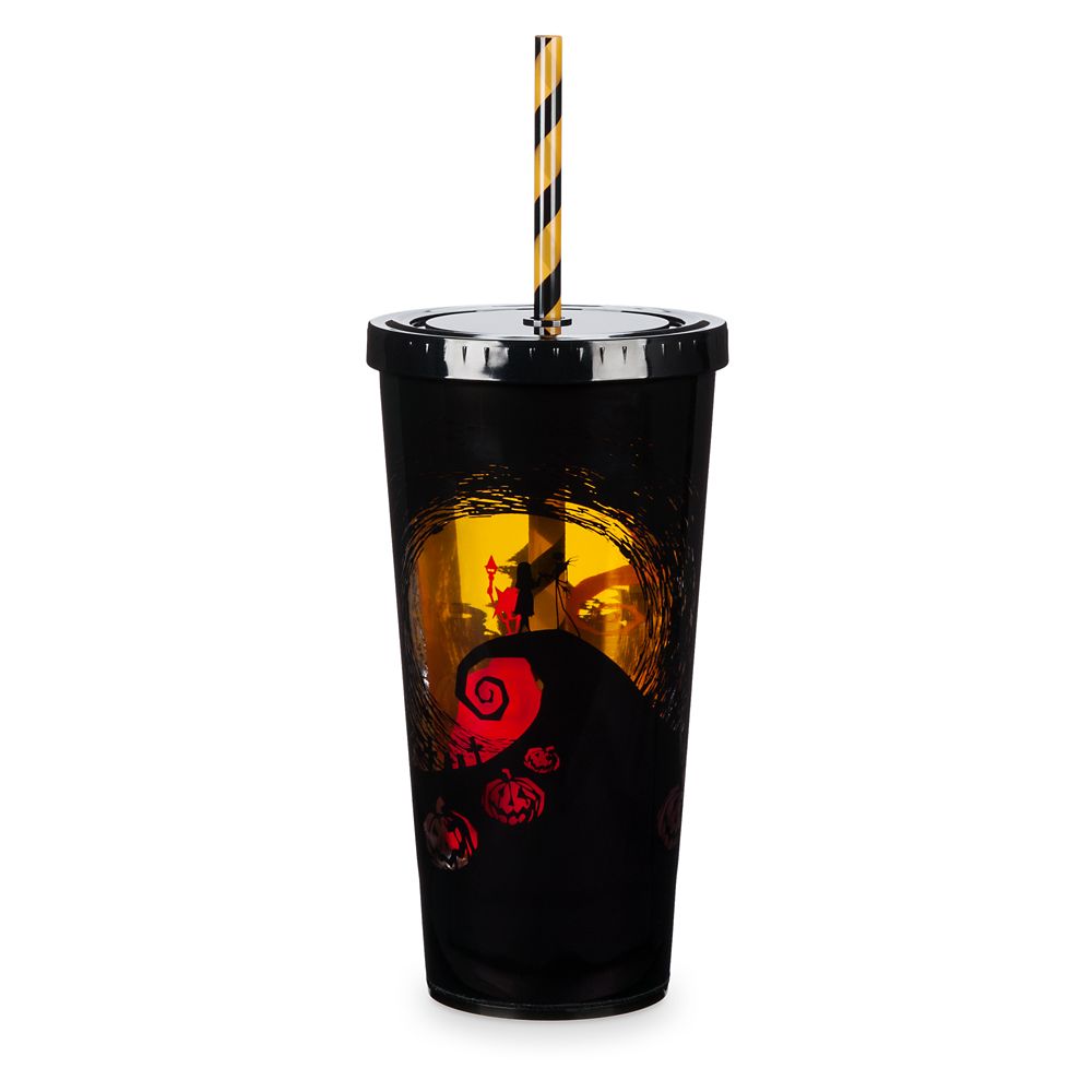 Nightmare Before Christmas Light-Up Tumbler with Straw