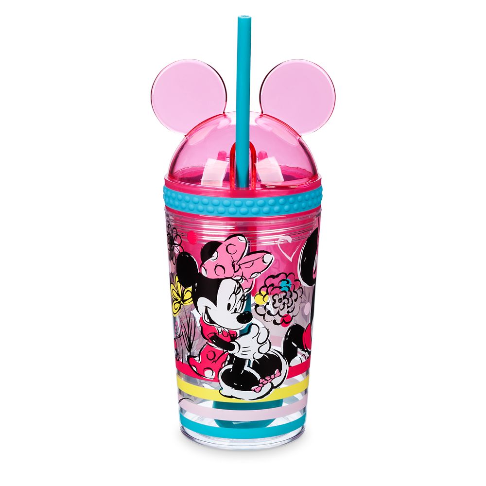 Minnie Mouse Snack & Drink Cup with Straw/Spoon