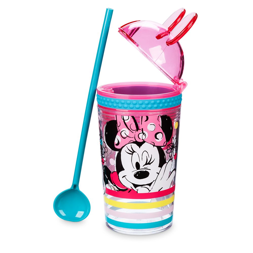 Minnie Mouse Snack & Drink Cup with Straw/Spoon