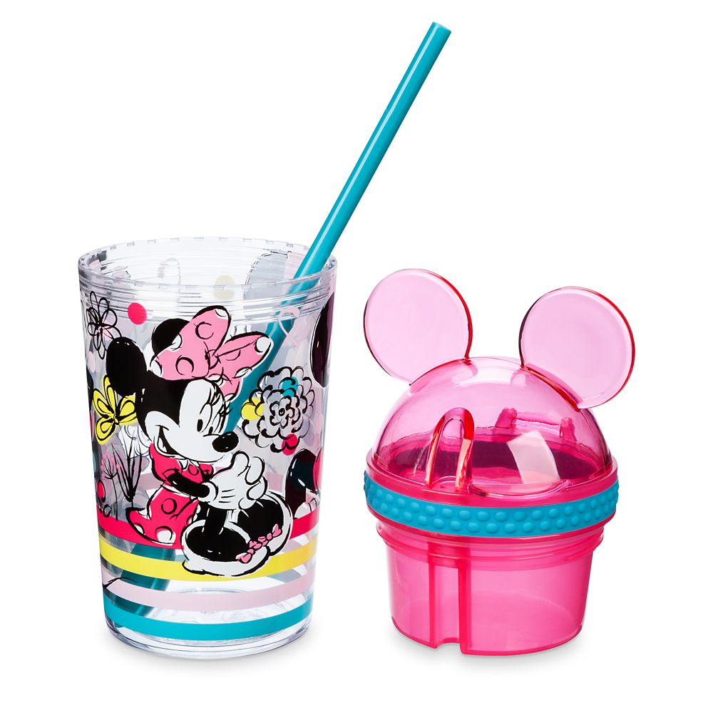 Minnie Mouse Snack & Drink Cup with Straw/Spoon