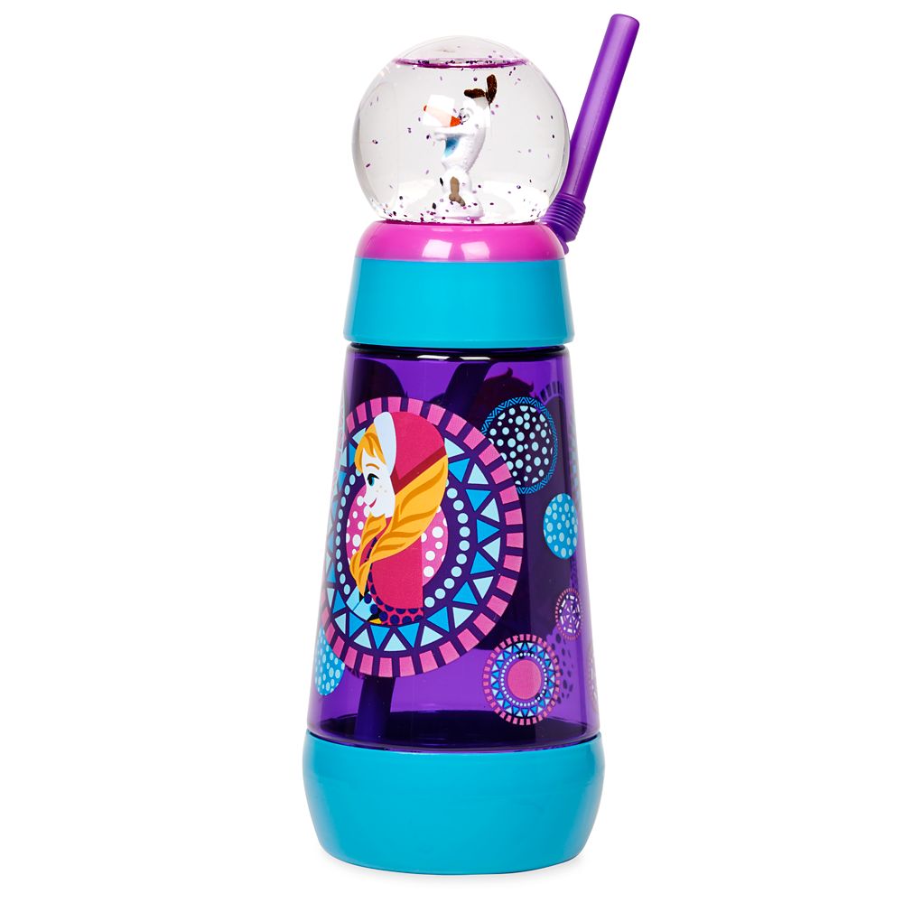 Frozen Snowglobe Tumbler with Straw
