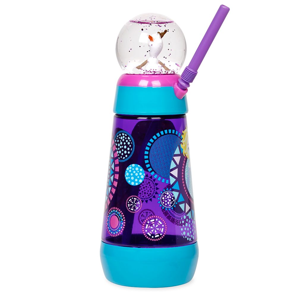 Frozen Snowglobe Tumbler with Straw