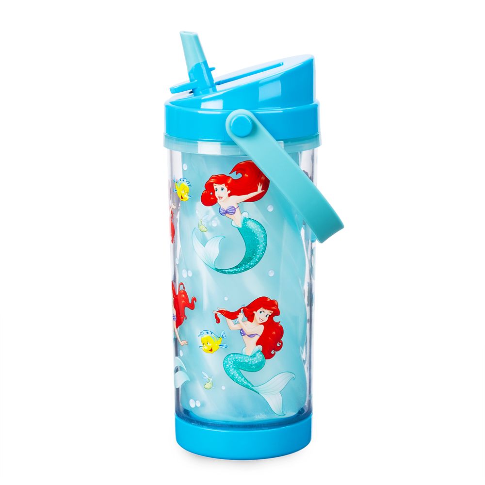 Ariel Color Change Drink Bottle with Flip Straw – The Little Mermaid