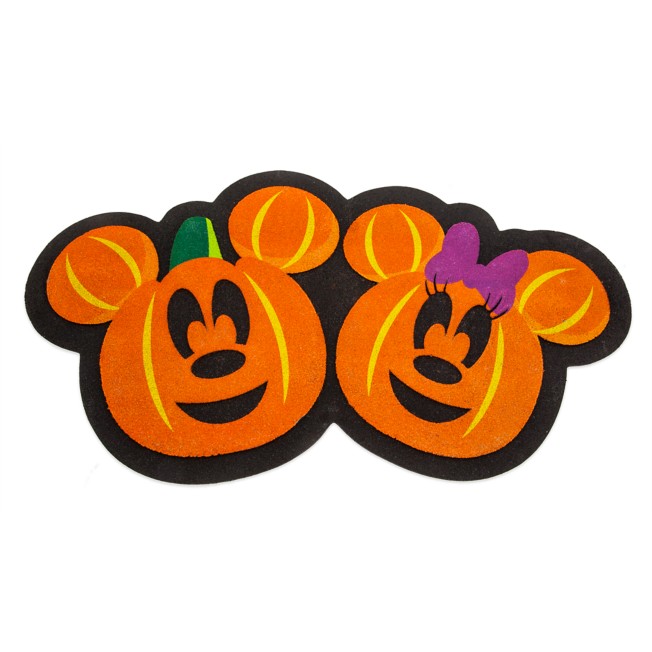 Mickey and Minnie Mouse Halloween Doormat
