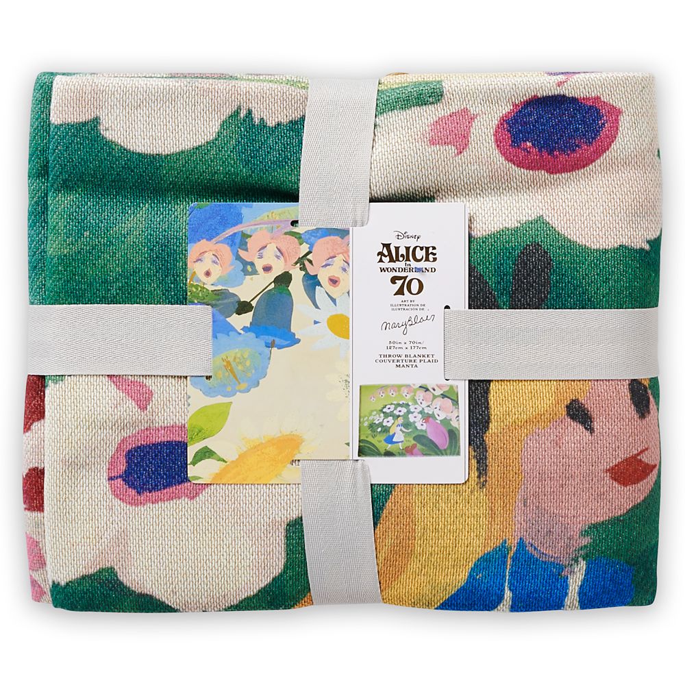 Alice in Wonderland by Mary Blair Throw Blanket