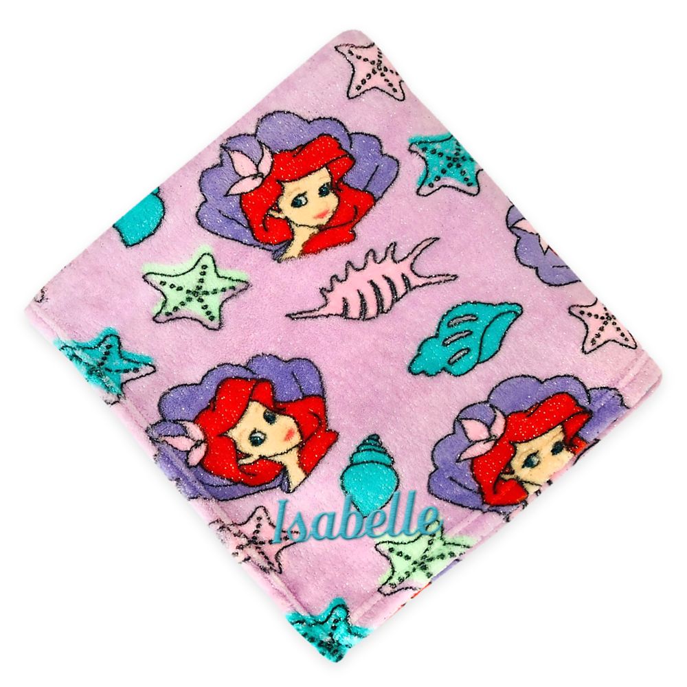 Ariel Fleece Throw – The Little Mermaid – Personalized