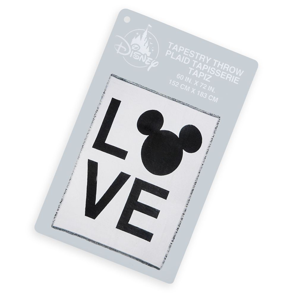 Mickey Mouse Icon ''LOVE'' Tapestry Throw