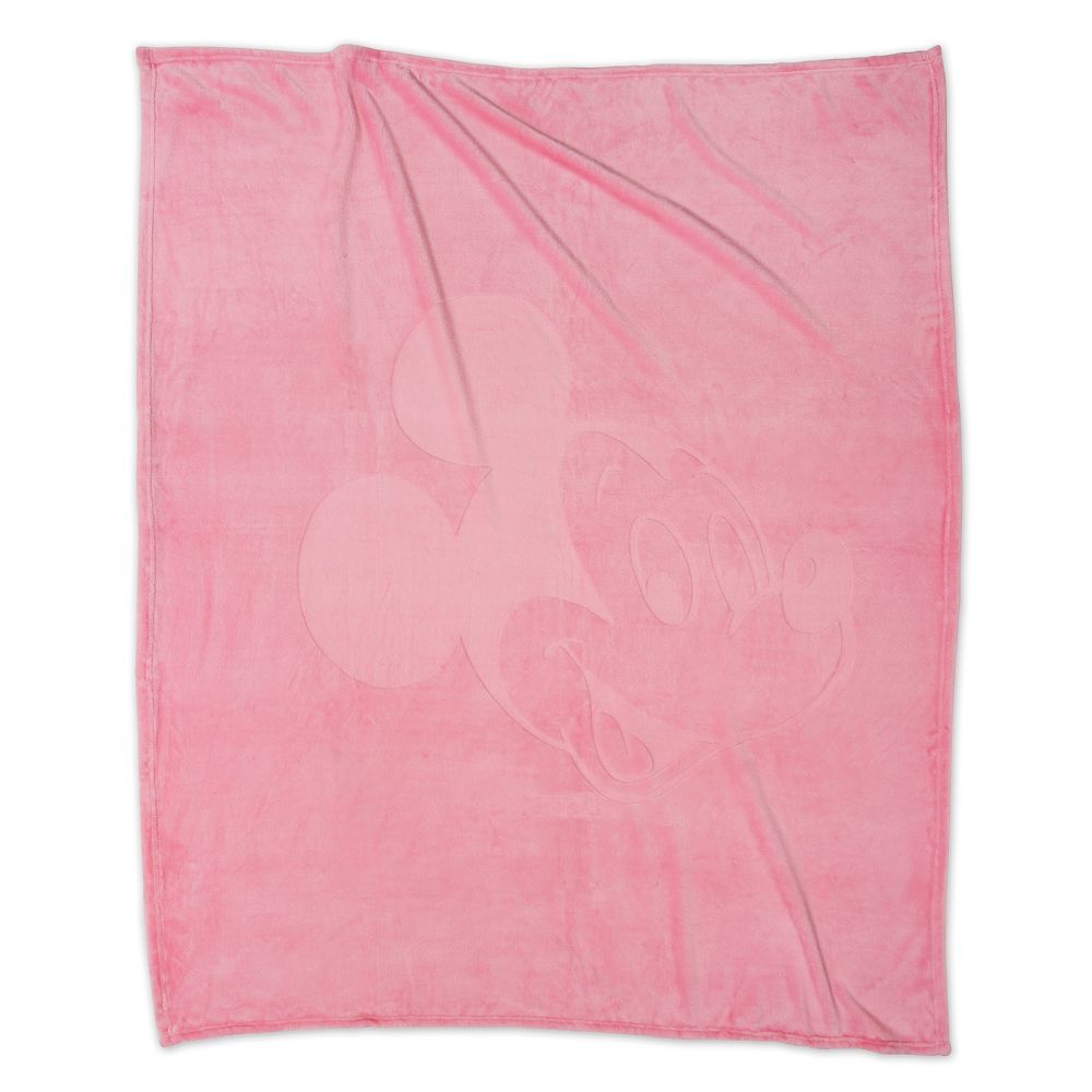 Mickey Mouse Pink Throw