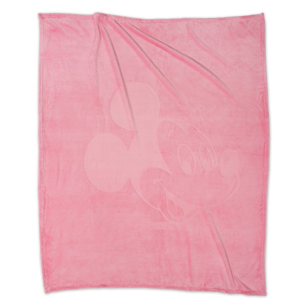 Mickey Mouse Piglet Pink Throw