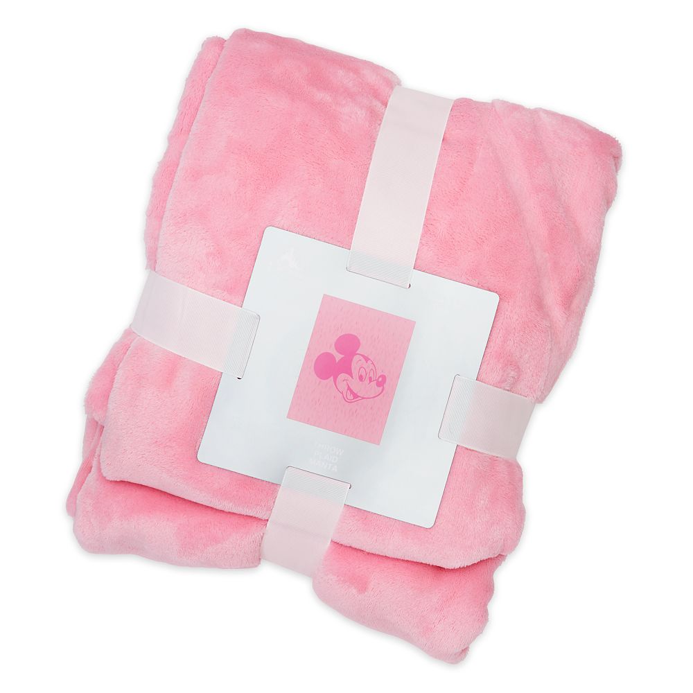 Mickey Mouse Piglet Pink Throw