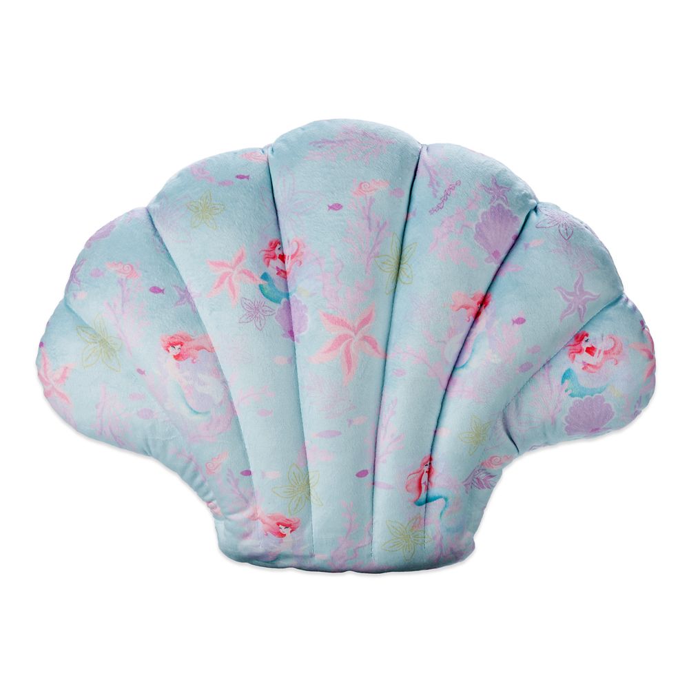 The Little Mermaid Shell Throw Pillow now available